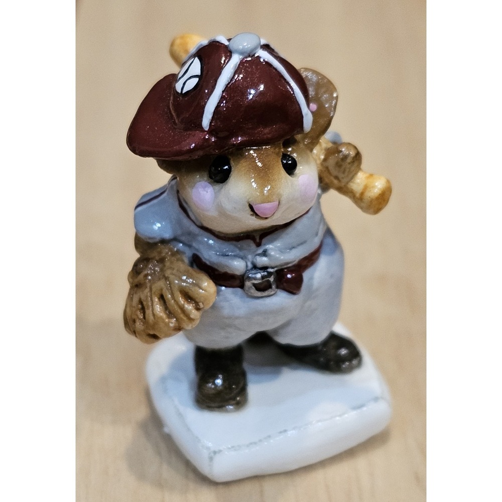 Wee Forest Folk MS-15 Joe Di'Mousio Signed AP, No WFF Box 1989 Gray &‎ Maroon